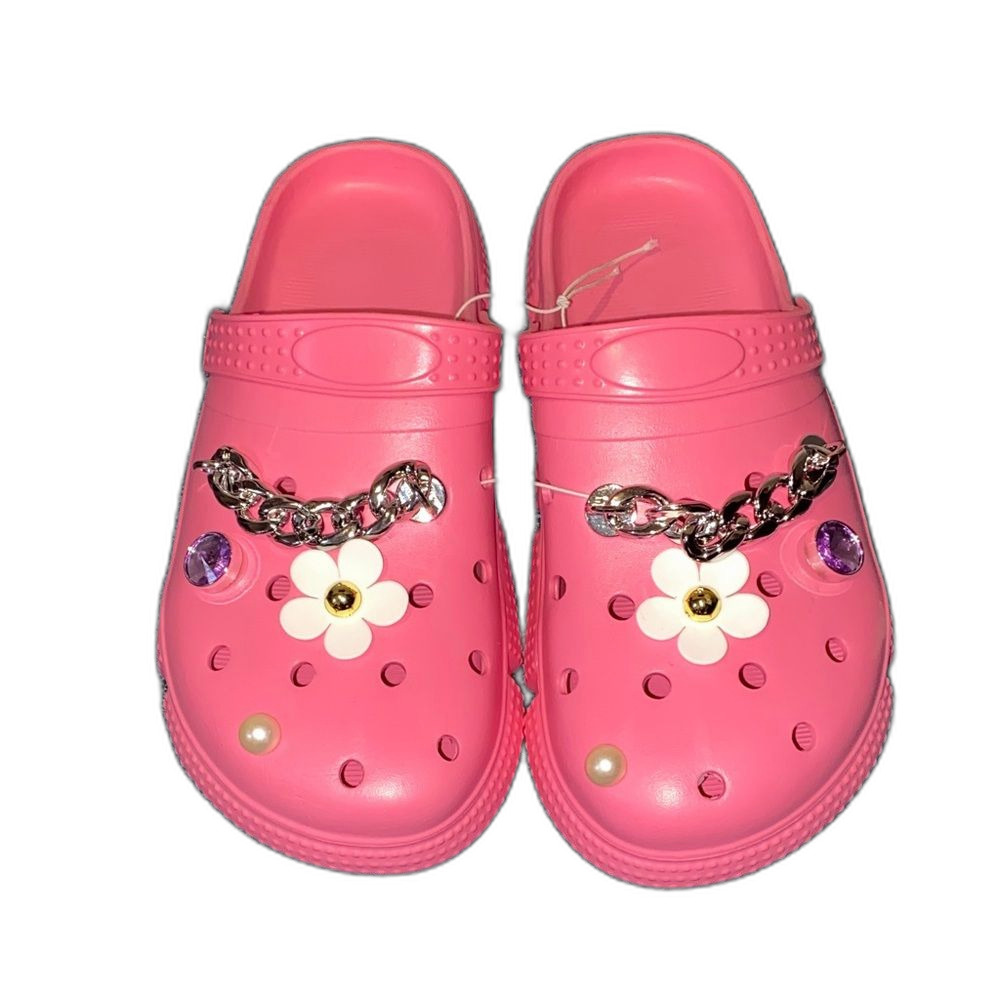 Unbranded Slip On Sandals Pink Woman’s 43 Frocs Garden Shoes Chic Foam Clogs